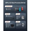 imageAstroAI ES60 37V Mini Electric Screwdriver 63in1 Electric Screwdriver Cordless Set with 60 Magnetic Bits Rotatable Magnetic Storage Repair Tool Kit for Phone Camera Laptop WatchOrange