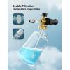 imageAstroAI Foam Cannon Heavy Duty Car Foam Blaster Wide Metal Neck Bottle Adjustable Snow Foam Lance for Pressure Washer with 14quot Quick Connector and 15 L Bottlenot Used with Garden Hose15 L Bottle  Without Nozzles