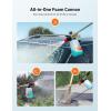 imageAstroAI Foam Cannon Heavy Duty Car Foam Blaster Wide Metal Neck Bottle Adjustable Snow Foam Lance for Pressure Washer with 14quot Quick Connector and 15 L Bottlenot Used with Garden Hose1 L Bottle  With 5 Nozzles