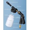 imageAstroAI Foam Gun Car Wash Gun with Wash Mitt Quick Connect to Most Garden Hose Foam Blaster Equips with 34 Universal Garden 38quot Quick Connector Amber LableAmber