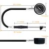 imageAstroAI Heavy Duty RV Tire Pressure Gauge 230 PSI Certified ANSI B401 Accurate with Large 25quot Easy Read Glow Dial Dual Head Stainless Steel Made for Car Truck Motorcycle