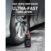 imageAstroAI L4 Tire Inflator Portable Air Compressor 150PSI Portable Air Pump for Car Tires with Pressure Gauge LED Light Electric Air Pump Quick Inflation for Cars Motorcycles Bikes Tires BallsOrange
