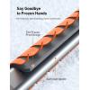 imageAstroAI Lightweight Snow Shovel for Car Extendable Snow Shovel with Thickened Aluminum Handle and Blade Portable and Multifunctional for Cars Snowmobiles Camping and EmergencyOrange Black