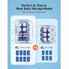 imageAstroAI Mini Fridge 20 Gen 6 Liter8 Cans Makeup Skincare Fridge 110V AC 12V DC Portable Thermoelectric Cooler and Warmer Little Tiny Fridge for Bedroom Cosmetics Dark BlackDark Black