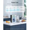 imageAstroAI Mini Fridge 20 Gen 6 Liter8 Cans Makeup Skincare Fridge 110V AC 12V DC Portable Thermoelectric Cooler and Warmer Little Tiny Fridge for Bedroom Cosmetics Dark BlackDark Black