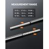 imageAstroAI Pencil Tire Pressure Gauge 2 Pack 1075PSI 10120PSI 2 Span Valve Caps with Case Stainless Steel Body and Metal Made Nozzle 3 Measurements for Cars Bikes Vehicles PickupsOrange