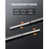 imageAstroAI Pencil Tire Pressure Gauge 2 Pack 1075PSI 10120PSI 2 Span Valve Caps with Case Stainless Steel Body and Metal Made Nozzle 3 Measurements for Cars Bikes Vehicles PickupsOrange