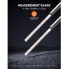 imageAstroAI Pencil Tire Pressure Gauge 2 Pack 1075PSI 2 Span Air Pressure Gauge for Tires Stainless Steel Body and Metal Made Nozzle 3 Measurements for Cars Bikes Vehicles