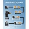 imageAstroAI Pressure Washer Quick Connect Kit M22 14mm Swivel 38 ampamp 34quot Quick Disconnect Adapters for Enhanced Flexibility