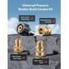 imageAstroAI Pressure Washer Quick Connect Kit M22 14mm Swivel 38 ampamp 34quot Quick Disconnect Adapters for Enhanced Flexibility