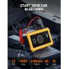 imageAstroAI S8 Air Jump Starter with Air Compressor 1500A Peak Car Battery Jump Starter Portable 60 Gas30L Diesel with 150PSI Cordless AutoShutoff Tire Inflator 12V Battery Charger BoosterOrangeYellow