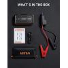 imageAstroAI S8 Car Battery Jump Starter 1500A Peak Car Jumper Starter Battery Pack for Up to 60L Gas ampamp 30L Diesel Engines 12V Portable Jump Box with 3 Modes Flashlight and Jumper Cable OrangeRed