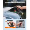 imageAstroAI Short Pressure Washer Gun with Swivel  High Pressure Washer with 4 Nozzles and 38 Swivel Quick Connector Plug  4060PSI Max and Compatible with Hose Foam Cannon Car Wash Foam Gun BlackBlack