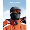 imageAstroAI Ski Mask Windproof Balaclava for Cold Weather Winter Face Mask Breathable Stretchable for Skiing Snowboarding GrayBlack