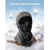 imageAstroAI Ski Mask Windproof Balaclava for Cold Weather Winter Face Mask Breathable Stretchable for Skiing Snowboarding GrayGray