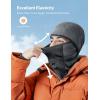 imageAstroAI Ski Mask Windproof Balaclava for Cold Weather Winter Face Mask Breathable Stretchable for Skiing Snowboarding GrayGray