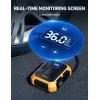 imageAstroAI Tire Inflator Air Compressor 12V DC Portable Air Compressor Car Accessories Auto Tire Pump 100PSI with LED Light Digital Air Pump for Car Tires Bicycles Other InflatablesYellow
