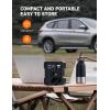 imageAstroAI Tire Inflator Air Compressor Portable 150PSI Metal Cylinder Fast Inflation Pump 12V DC with LED Light for Cars Bicycles Other Inflatables Car Accessories JY21P16012Yellow