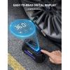imageAstroAI Tire Inflator Portable Air Compressor Air Pump for Car TiresCar Accessories 98Ft Cord12V DCPowered Auto Pump with Digital Pressure Gauge Emergency LED Light for Bicycle Balloons YellowBlue