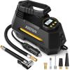imageAstroAI Tire Inflator Portable Air Compressor Air Pump for Car TiresCar Accessories 98Ft Cord12V DCPowered Auto Pump with Digital Pressure Gauge Emergency LED Light for Bicycle Balloons YellowYellow