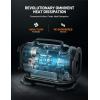 imageAstroAI Tire Inflator Portable Air Compressor Pump 150PSI 12V DC110V AC with Dual Metal Motors ampampLED Light Automotive Car AccessoriesampampTwo Modes for Car Bicycle Tires and Air Mattresses YellowLight Yellow