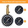 imageAstroAI Tire Pressure Gauge 060 PSI Large 2quot Easy Read Glow Dial Tire Gauge Certified ANSI B401 Accurate Compatible for Bicycle Car SUV Truck ampamp Motorcycle