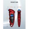 imageAstroAI Tire Pressure Gauge Digital 0150PSI Accurate in 01 Increments 4 Settings Stocking Stuffers for Car Truck Bicycle with Backlight LCD and Presta Valve Adaptor RedRed