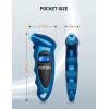imageAstroAI Tire Pressure Gauge Digital 0150PSI Accurate in 01 Increments 4 Settings Stocking Stuffers for Car Truck Bicycle with Backlight LCD and Presta Valve Adaptor RedBlue