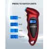imageAstroAI Tire Pressure Gauge Digital 0150PSI Accurate in 01 Increments 4 Settings Stocking Stuffers for Car Truck Bicycle with Backlight LCD and Presta Valve Adaptor RedRed