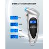 imageAstroAI Tire Pressure Gauge Digital 0150PSI Accurate in 01 Increments 4 Units Stocking Stuffers for Car Truck Bicycle with Backlight LCD and Presta Valve Adaptor Sliver 3 PackSilver