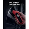 imageAstroAI Tire Pressure Gauge Digital 3300PSI Large Screen with Backlight and Flashlight ANSI 2A High Accuracy Compatible with Schrader Valves 4 Units Presta Valve Adapter Included AAA BatteriesRed
