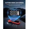 imageAstroAI Tire Pressure Gauge Digital 3300PSI Large Screen with Backlight and Flashlight ANSI 2A High Accuracy Compatible with Schrader Valves 4 Units Presta Valve Adapter Included AAA BatteriesRed