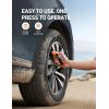 imageAstroAI Tire Pressure Gauge Digital 3300PSI Large Screen with Backlight and Flashlight ANSI 2A High Accuracy Compatible with Schrader Valves 4 Units Presta Valve Adapter Included AAA BatteriesOrange