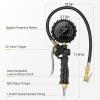 imageAstroAI Tire Pressure Gauge Tire Inflator Gauge 230 PSI Heavy Duty with 360 Rotatable Dial and Air Chuck Bike Presta Valve Adapter 4 Valve Caps Compatible with BicycleTruckSUVMotorcyleRV