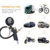 imageAstroAI Tire Pressure Gauge with Inflator 100 PSIANSI B401 Accurate Large 25quot Easy Read Glow Dial Heavy Duty Air Chuck and Compressor Accessories with Rubber Hose and Quick Connect Coupler