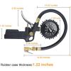 imageAstroAI Tire Pressure Gauge with Inflator 100 PSIANSI B401 Accurate Large 25quot Easy Read Glow Dial Heavy Duty Air Chuck and Compressor Accessories with Rubber Hose and Quick Connect Coupler