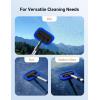imageAstroAI Windshield Cleaner Microfiber car Window Cleaner with 4 Reusable and Washable Microfiber Pads and Extendable Handle Auto Inside Glass Wiper Kit Grayblue