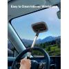 imageAstroAI Windshield Cleaner Microfiber car Window Cleaner with 4 Reusable and Washable Microfiber Pads and Extendable Handle Auto Inside Glass Wiper Kit GrayGray