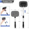 imageAstroAI Windshield Cleaner Microfiber car Window Cleaner with 8 Reusable and Washable Microfiber Pads and Extendable Handle Auto Inside Glass Wiper Kit Gray 2 Pack