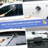 imageAstroAI Windshield Cleaner Microfiber car Window Cleaner with 8 Reusable and Washable Microfiber Pads and Extendable Handle Auto Inside Glass Wiper Kit Gray 2 Pack