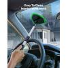 imageAstroAI Windshield Cleaner Tool Car Interior Detailing Cleaning Kit with Extendable Handle and 4 Reusable Microfiber Pads Auto Glass Wiper Brush Kit Cars Trucks SUVs Graygreen