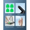 imageAstroAI Windshield Cleaner Tool Car Interior Detailing Cleaning Kit with Extendable Handle and 4 Reusable Microfiber Pads Auto Glass Wiper Brush Kit Cars Trucks SUVs Graygreen