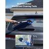 imageAstroAI Windshield Cleaner Tool Car Interior Detailing Cleaning Kit with Extendable Handle and 4 Reusable Microfiber Pads Auto Glass Wiper Brush Kit Cars Trucks SUVs Grayblue