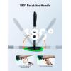 imageAstroAI Windshield Cleaner Tool Car Interior Detailing Cleaning Kit with Extendable Handle and 4 Reusable Microfiber Pads Auto Glass Wiper Brush Kit Cars Trucks SUVs Graygreen