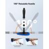 imageAstroAI Windshield Cleaning Tool Car Window Cleaner Windshield Cleaner with 8 Reusable and Washable Microfiber Pads and Extendable Handle Auto Inside Glass Wiper Kit Blue 2 PackBlue
