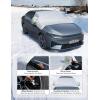 imageAstroAI Windshield Snow Cover Windshield Cover for Ice and Snow 4Layer Protection for Snow Ice UV Frost Wiper ampamp Mirror Covers Windproof Sunshade Cover for Cars Sedans and Compact SUVs MiddleGlacier Silver