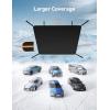 imageAstroAI Windshield Snow Cover Windshield Cover for Ice and Snow 4Layer Protection for Snow Ice UV Frost Wiper ampamp Mirror Covers Windproof Sunshade Cover for Cars Sedans and Compact SUVs MiddleBlack