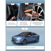 imageAstroAI Windshield Snow Cover Windshield Cover for Ice and Snow 4Layer Protection for Snow Ice UV Frost Wiper ampamp Mirror Covers Windproof Sunshade Cover for Cars Sedans and Compact SUVs MiddleBlack