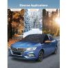 imageAstroAI Windshield Snow Cover Windshield Cover for Ice and Snow 4Layer Protection for Snow Ice UV Frost Wiper ampamp Mirror Covers Windproof Sunshade Cover for Cars Sedans and Compact SUVs MiddleBlack