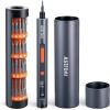 imageAstroAI ES60 37V Mini Electric Screwdriver 63in1 Electric Screwdriver Cordless Set with 60 Magnetic Bits Rotatable Magnetic Storage Repair Tool Kit for Phone Camera Laptop WatchOrange